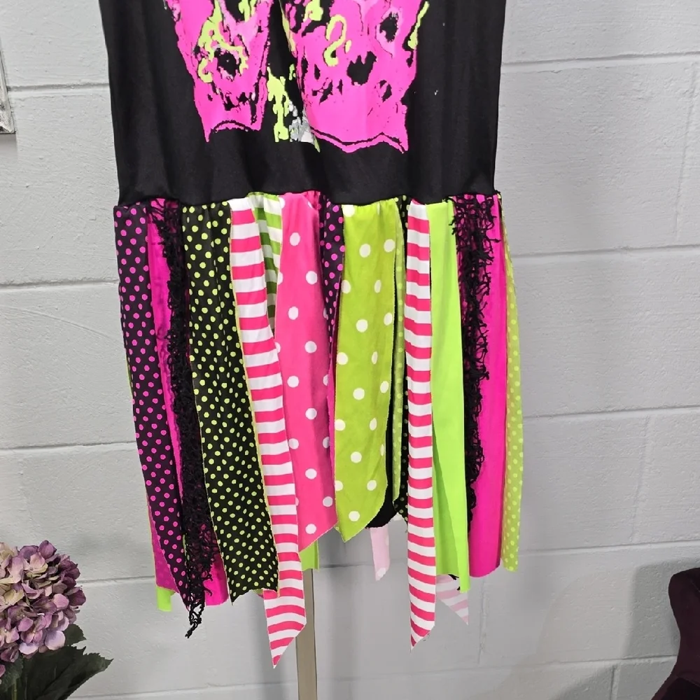 Spirit Black and Pink Skeleton Dress for Kids